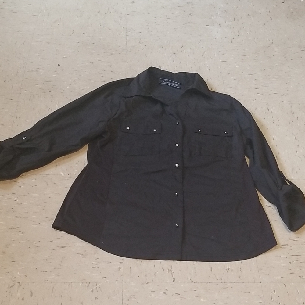 Black Button-Up Shirt